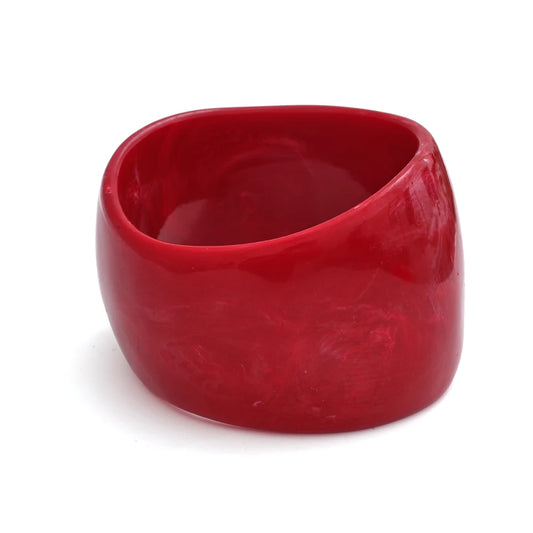 Y2k large wide resin abstract bangle bracelet - product image