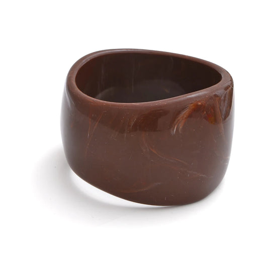 Y2k large wide resin abstract bangle bracelet - product image
