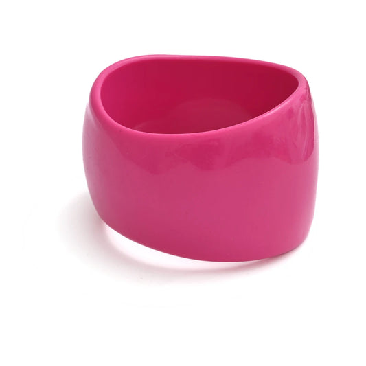 Y2k large wide resin abstract bangle bracelet - product image