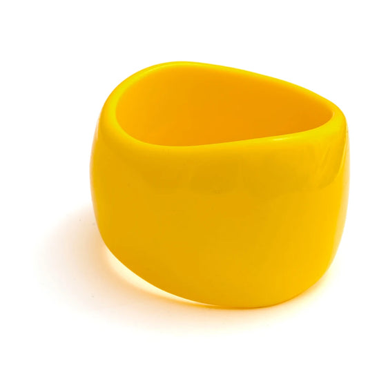 Y2k large wide resin abstract bangle bracelet - product image