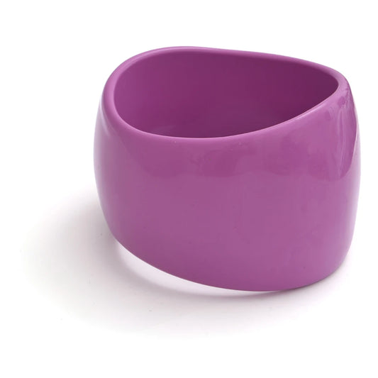 Y2k large wide resin abstract bangle bracelet - product image