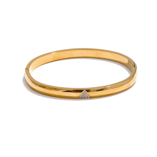 Zircon round exquisite waterproof bracelet bangle - product image