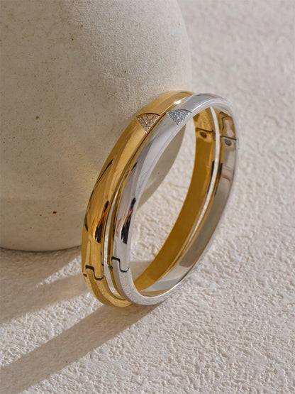 Zircon round exquisite waterproof bracelet bangle - product image