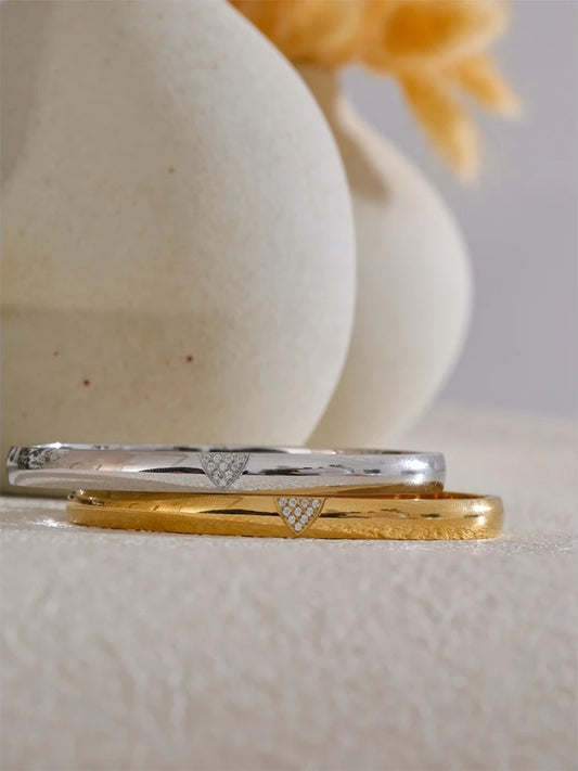 Zircon round exquisite waterproof bracelet bangle - product image