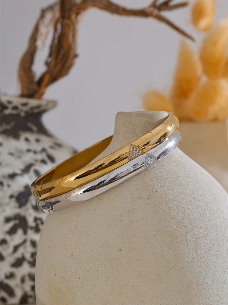 Zircon round exquisite waterproof bracelet bangle - product image