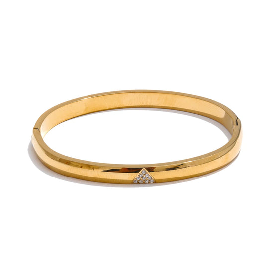 Zircon round exquisite waterproof bracelet bangle - product image