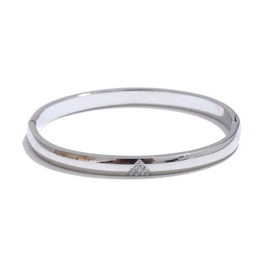 Zircon round exquisite waterproof bracelet bangle - product image