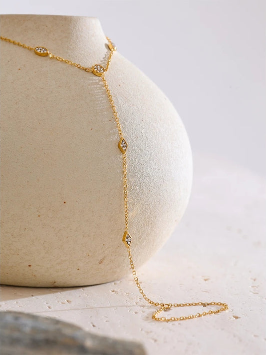 Zirconia fashion chain waterproof unique trendy bracelet - product image