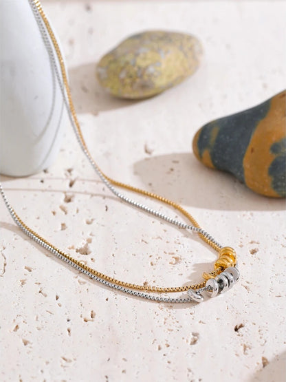 Zirconia tag round removable pendant necklace - product image